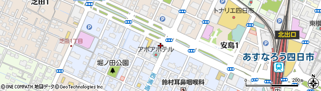 東海労働金庫　四日市支店周辺の地図
