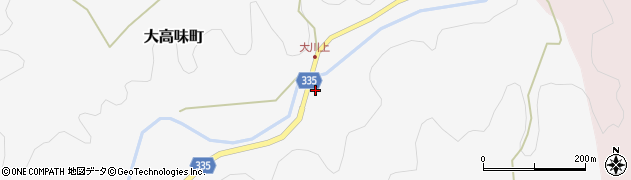 愛知県岡崎市大高味町（上ノ切）周辺の地図