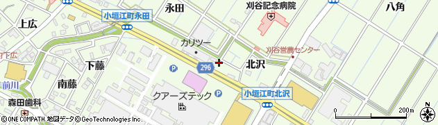 愛知県刈谷市小垣江町永田21周辺の地図