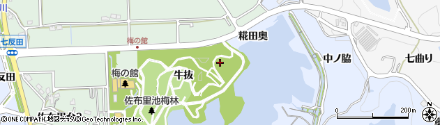 愛知県知多市佐布里糀田奥周辺の地図