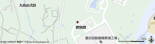 愛知県東浦町（知多郡）緒川（狸狭間）周辺の地図