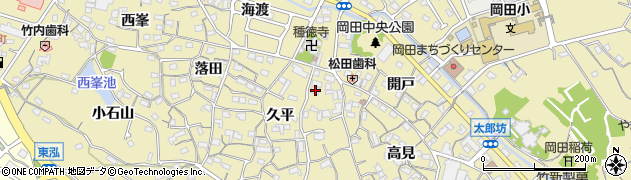 愛知県知多市岡田久平33周辺の地図