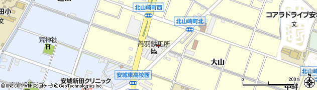 愛知県安城市北山崎町柳原周辺の地図