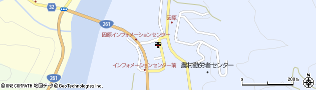 川本因原郵便局 ＡＴＭ周辺の地図
