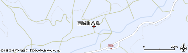 広島県庄原市西城町八鳥周辺の地図