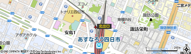 ピザ＆ワイン まるゲリータ 四日市駅前店周辺の地図