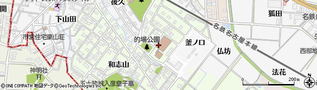 愛知県岡崎市宇頭南町周辺の地図