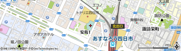 都ホテル四日市駐車場周辺の地図