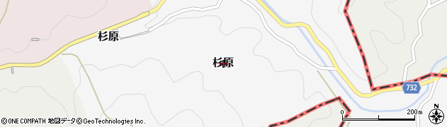 大阪府豊能郡能勢町杉原周辺の地図