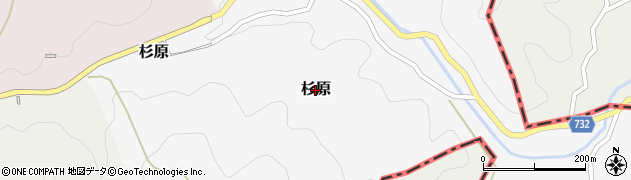 大阪府能勢町（豊能郡）杉原周辺の地図