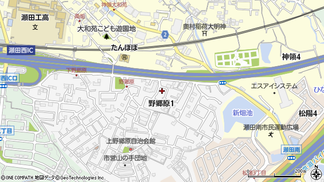 〒520-2133 滋賀県大津市野郷原の地図