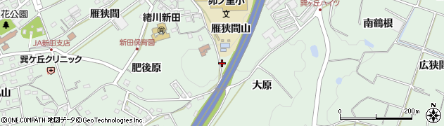愛知県知多郡東浦町緒川雁狭間山23周辺の地図
