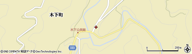 愛知県岡崎市木下町（竹ノ花）周辺の地図