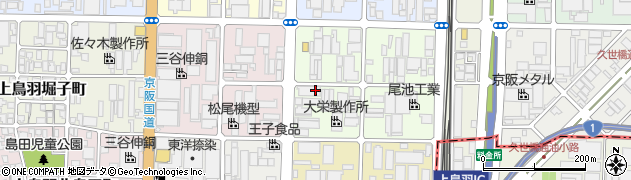 京都府京都市南区上鳥羽大物町周辺の地図