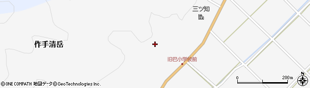 愛知県新城市作手清岳（コゝメ沢）周辺の地図