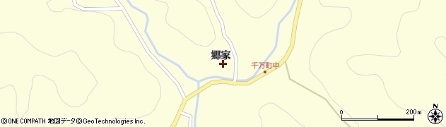 愛知県岡崎市千万町町（郷家）周辺の地図