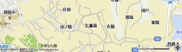 愛知県知多市岡田乞食道の地図 住所一覧検索 地図マピオン