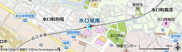 水口城南駅周辺の地図