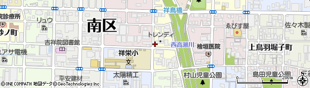 京都府京都市南区吉祥院稲葉町周辺の地図