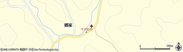 愛知県岡崎市千万町町（柿木田）周辺の地図