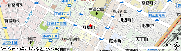 静岡県静岡市葵区双葉町周辺の地図