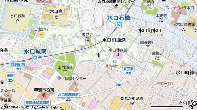 〒528-0014 滋賀県甲賀市水口町鹿深の地図