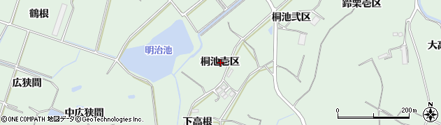 愛知県知多郡東浦町緒川桐池壱区周辺の地図