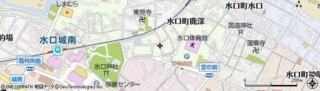 滋賀県甲賀市水口町鹿深周辺の地図