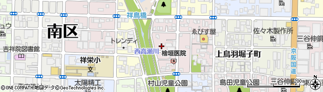 京都府京都市南区上鳥羽南中ノ坪町周辺の地図