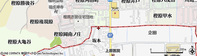 京都府向日市物集女町坂本8周辺の地図