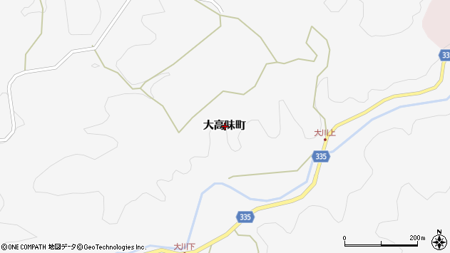 〒444-3445 愛知県岡崎市大高味町の地図