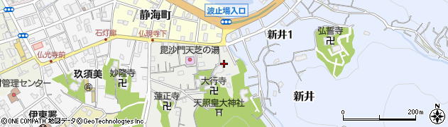 静岡県伊東市芝町周辺の地図