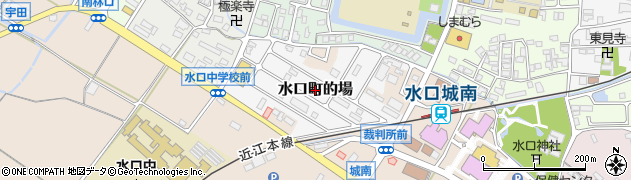 滋賀県甲賀市水口町的場周辺の地図