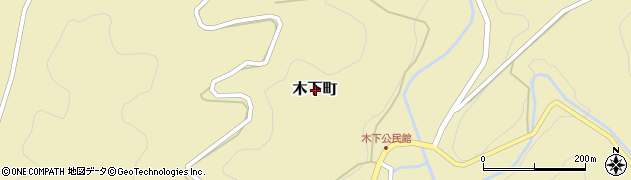 愛知県岡崎市木下町周辺の地図