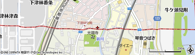 京都府京都市西京区下津林南中島町128周辺の地図