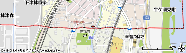 京都府京都市西京区下津林南中島町152周辺の地図
