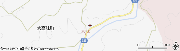 愛知県岡崎市大高味町（広田）周辺の地図
