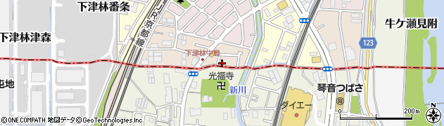 京都府京都市西京区下津林南中島町132周辺の地図