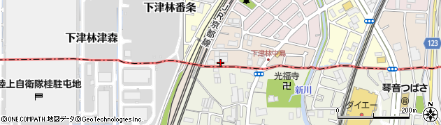 京都府京都市西京区下津林南中島町87周辺の地図
