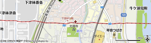 京都府京都市西京区下津林南中島町130周辺の地図