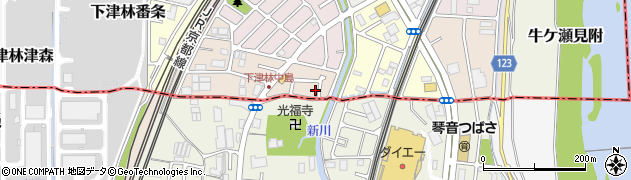 京都府京都市西京区下津林南中島町126周辺の地図