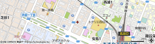 三重県四日市市安島周辺の地図
