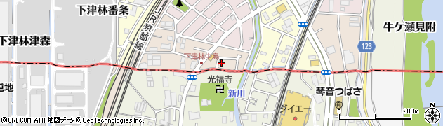京都府京都市西京区下津林南中島町136周辺の地図