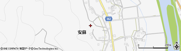 岡山県美作市安蘇周辺の地図