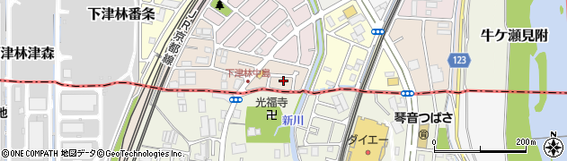 京都府京都市西京区下津林南中島町144周辺の地図