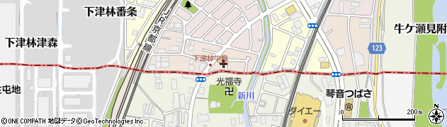 京都府京都市西京区下津林南中島町106周辺の地図