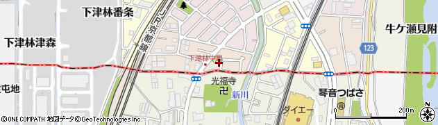 京都府京都市西京区下津林南中島町107周辺の地図