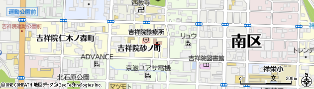 京都市　吉祥院地域体育館周辺の地図