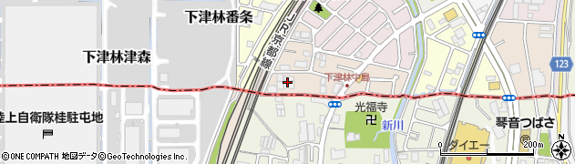 京都府京都市西京区下津林南中島町周辺の地図