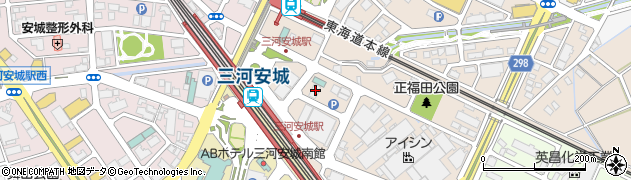 オリックスレンタカー三河安城駅前店周辺の地図